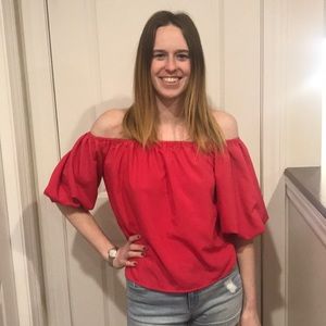 🍋 2 for 15 ELODIE  Hot Pink Off the shoulder